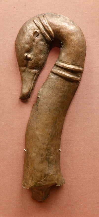Bronze Swan Head  